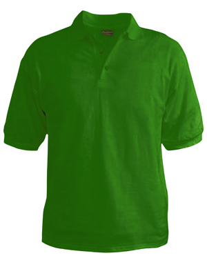 Emerald Green Plain Polo T Shirt